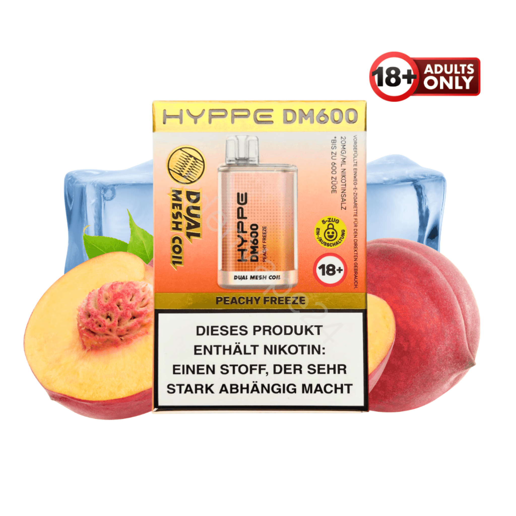 Flerbar HYPPE DM600 - Peachy Freeze - EdenVape24